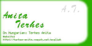 anita terhes business card